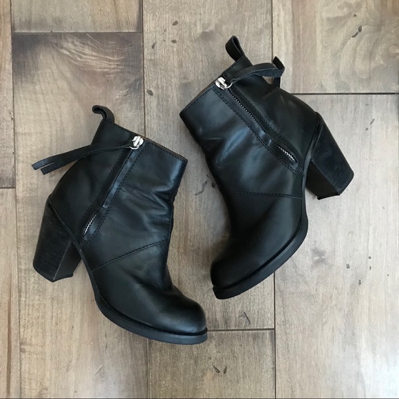 Acne Studios Shoes - ACNE STUDIOS Pistol Leather Ankle Boots Booties US